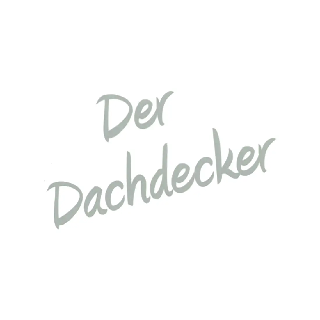 Rückenlogo "Der Dachdecker" silber