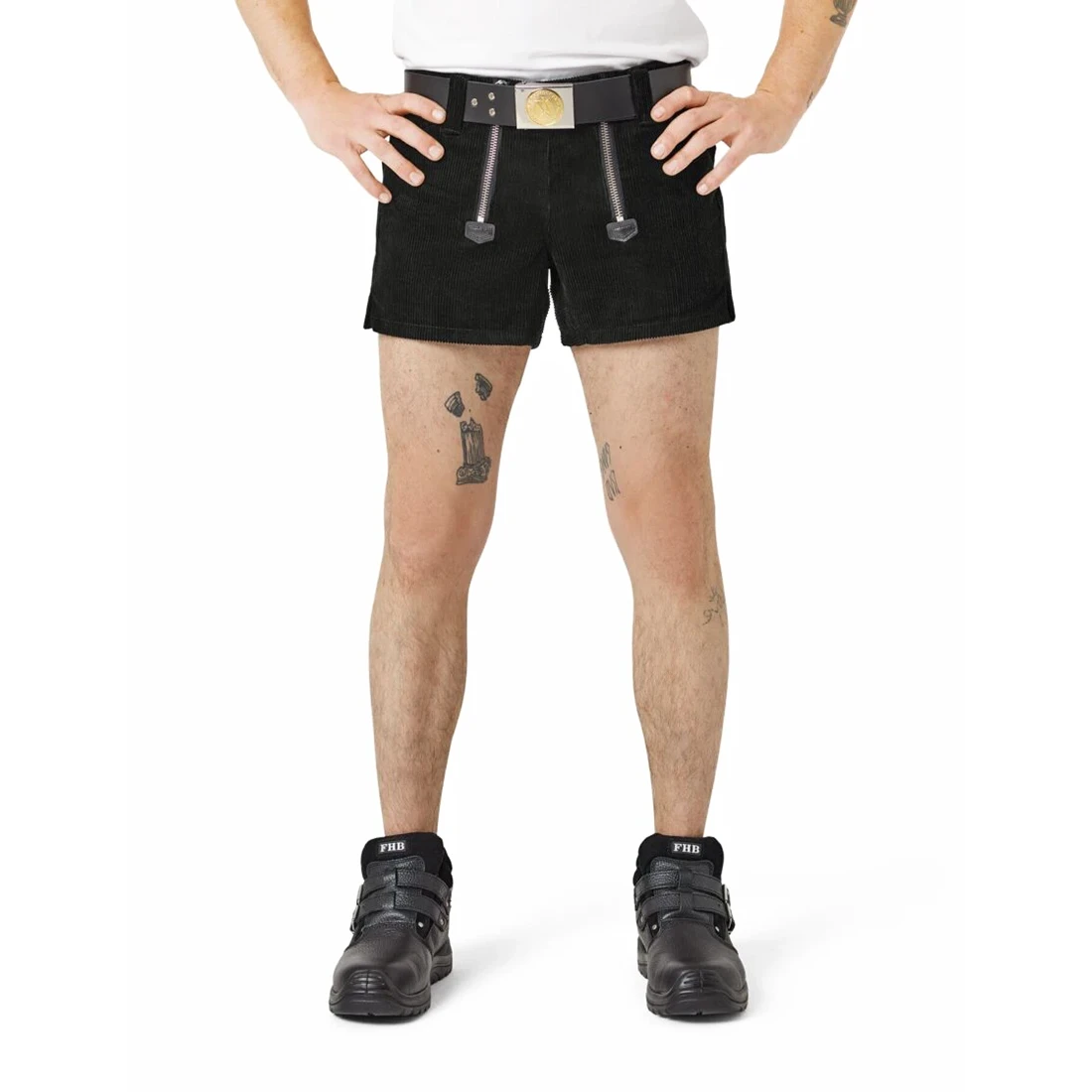 FHB - Zunftshorts FERDINAND extra kurz schwarz
