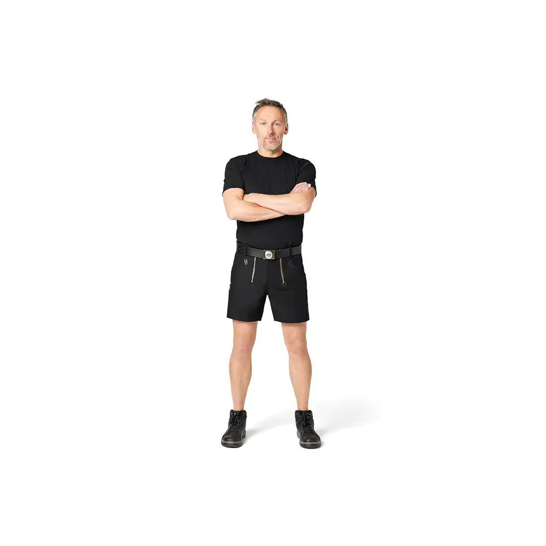 FHB - Zunft-Shorts JO Rips-Moleskin schwarz