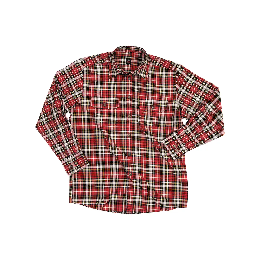 FHB - Arbeitshemd ERHARD rot/schwarz