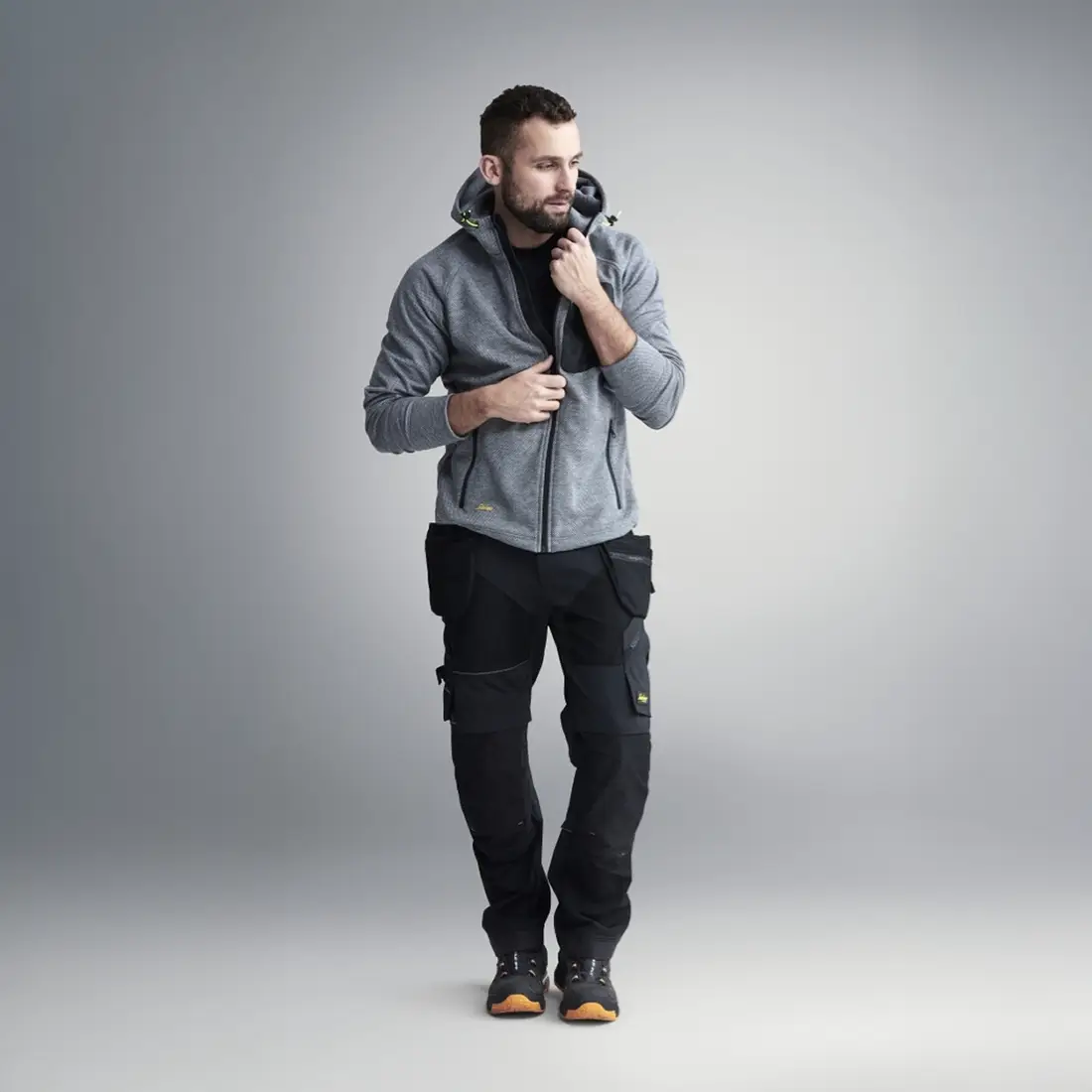 SNICKERS - FlexiWork Fleece-Hoodie mit Reißverschluss