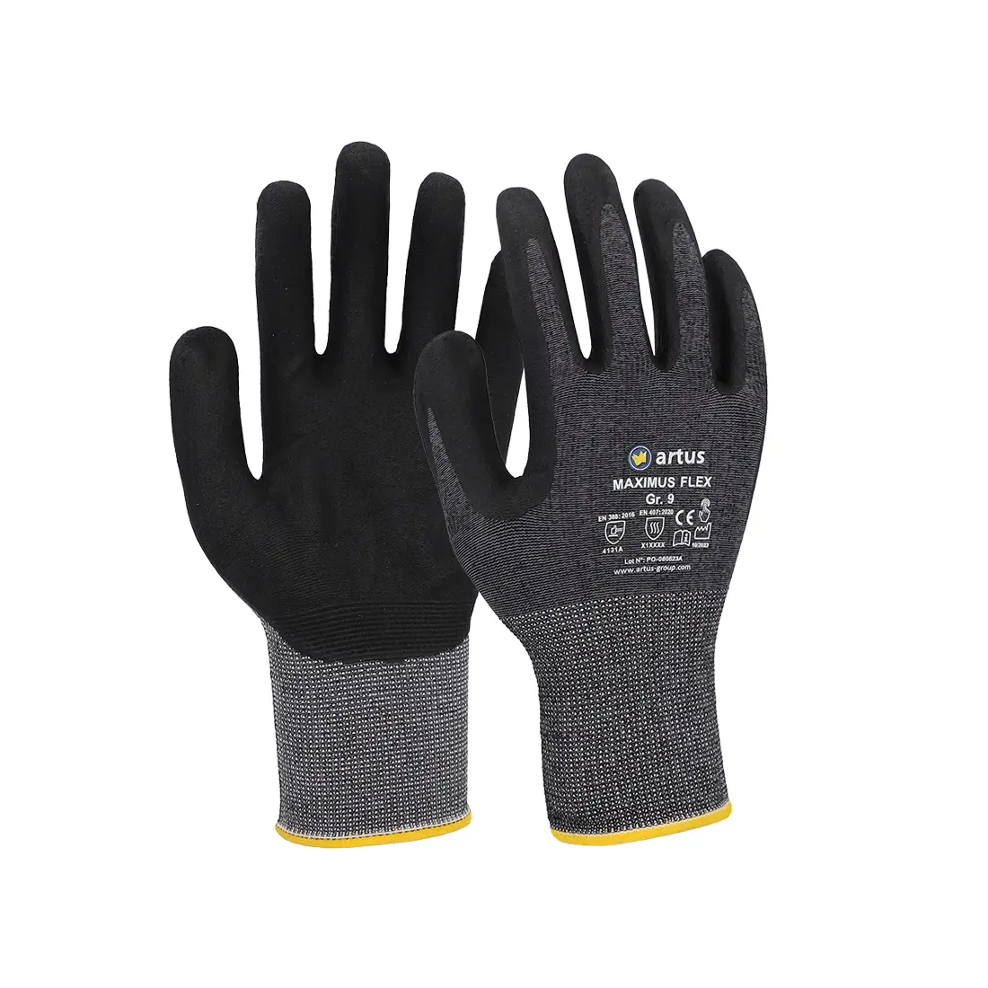 ATG - Nylon-Handschuh MaxiFlex Endurance grau/schwarz