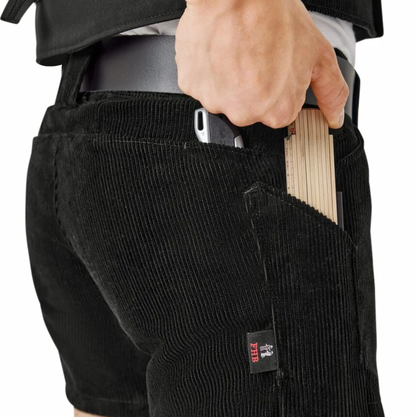 FHB - Zunftshorts FERDINAND extra kurz schwarz