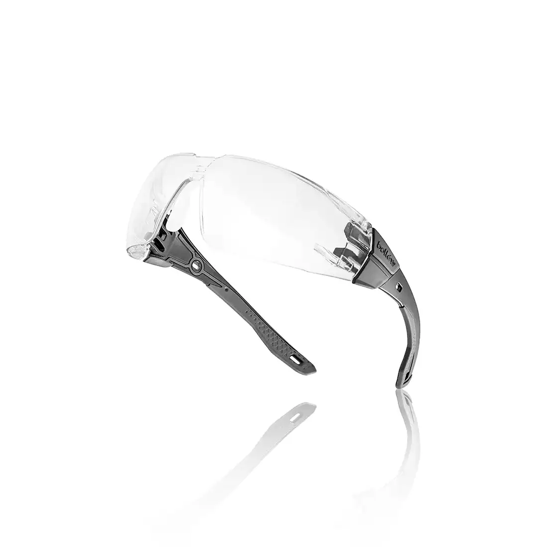 BOLLÉ - Schutzbrille Rush+ 2.0 klare Gläser schwarz/grau