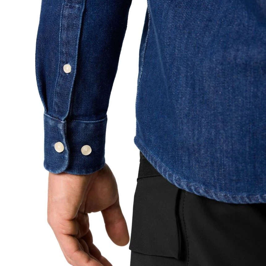 FHB - Jeanshemd ALFRED elastisch indigoblau