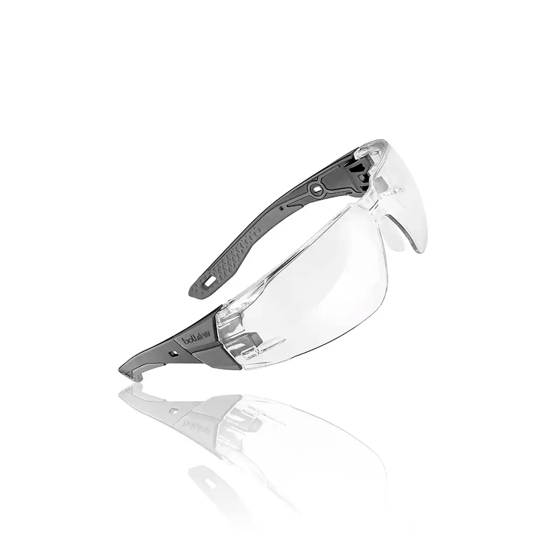 BOLLÉ - Schutzbrille Rush+ 2.0 klare Gläser schwarz/grau