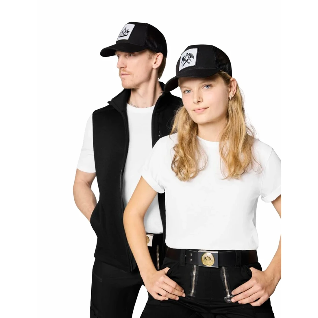 FHB - Trucker Cap SVEN "Dachdecker" schwarz