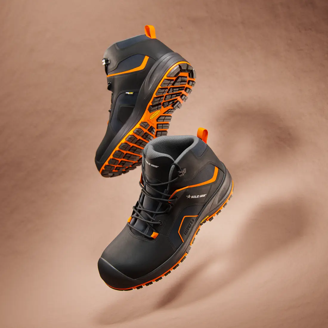 SOLIDGEAR - Falcon 2 S3S MID schwarz/orange