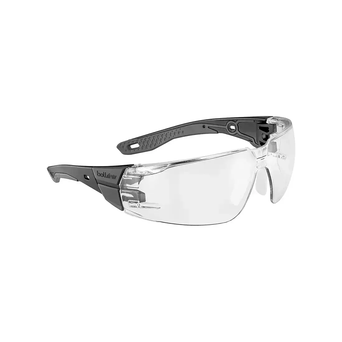 BOLLÉ - Schutzbrille Rush+ 2.0 klare Gläser schwarz/grau