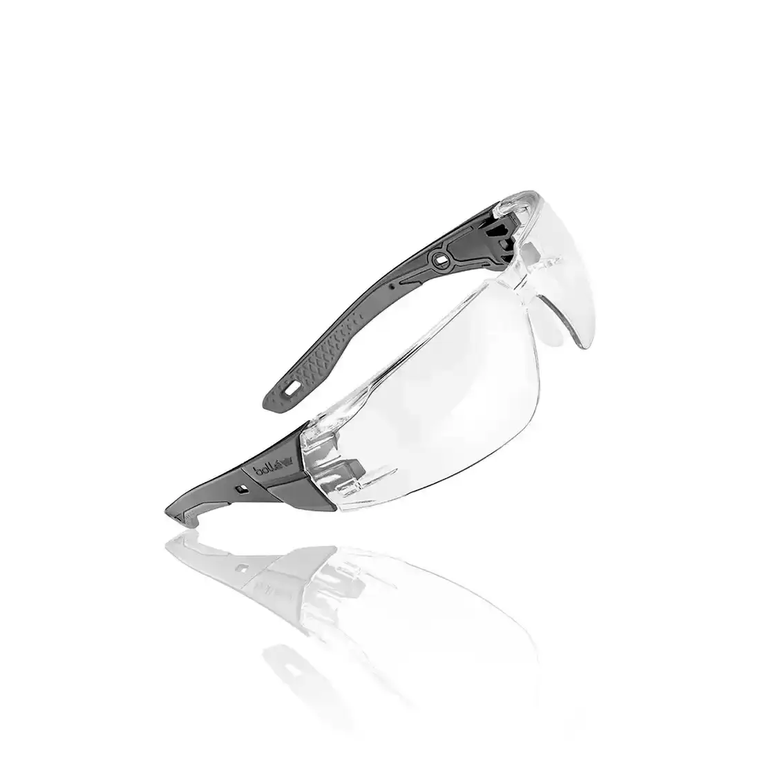 BOLLÉ - Schutzbrille Rush+ 2.0 klare Gläser schwarz/grau