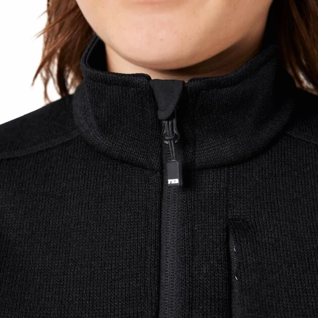 FHB - Strickfleeceweste ELSA Damen schwarz