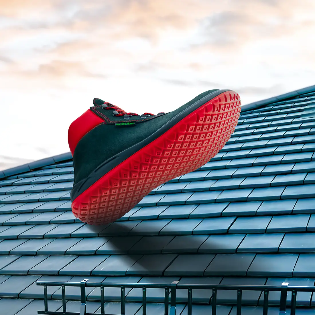 SCHÜTZE - DACHDECKERPROFI KH MID S3 mit Stahlkappe rot/schwarz