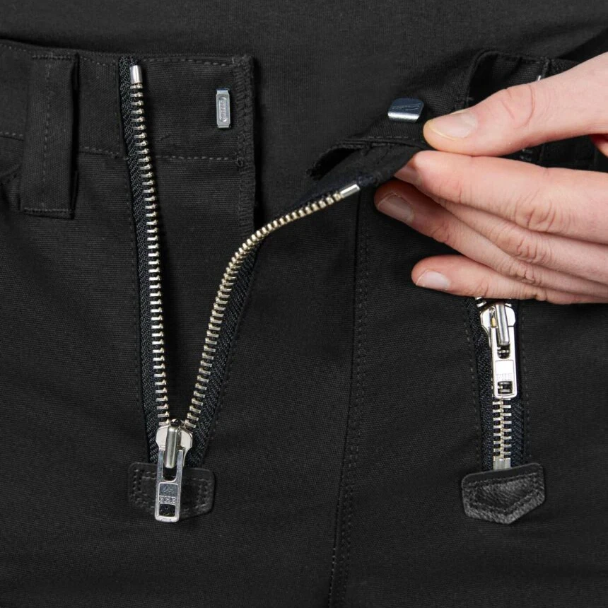 FHB - Zunfthose LOU Piratenform elastisch schwarz