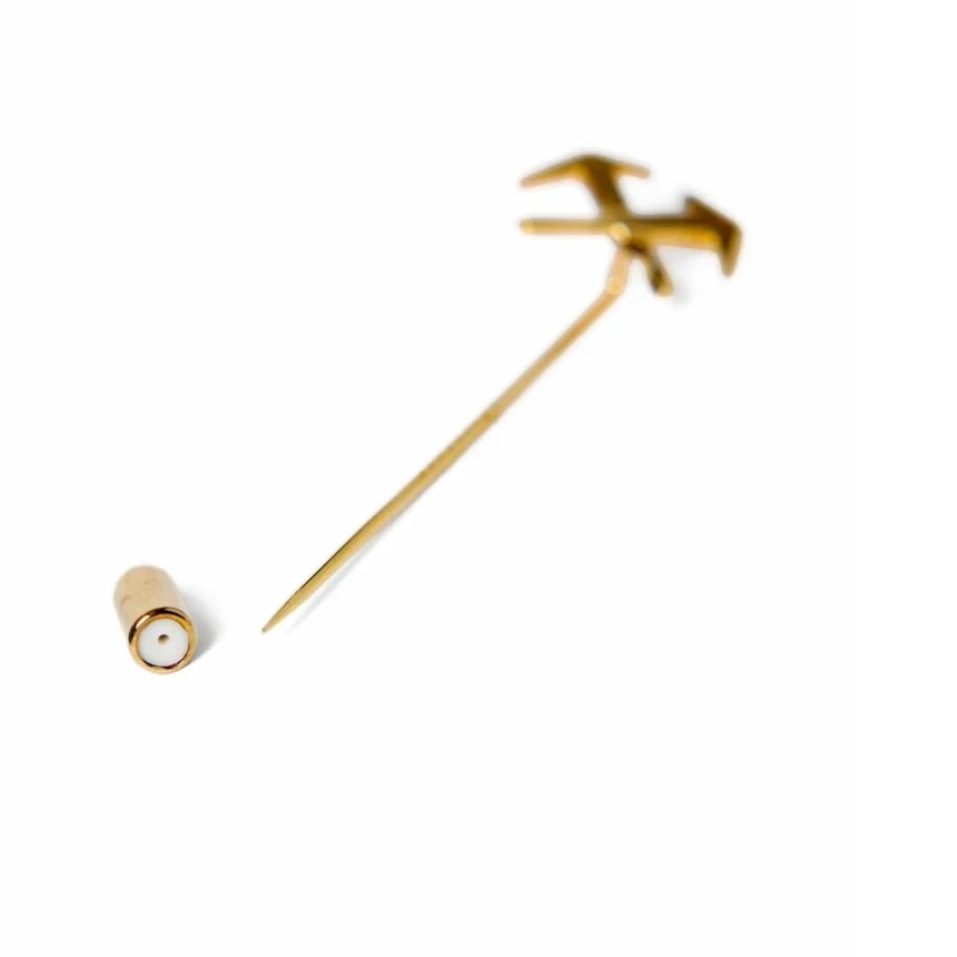 FHB - Anstecknadel HELLFRIED "Dachdecker" gold