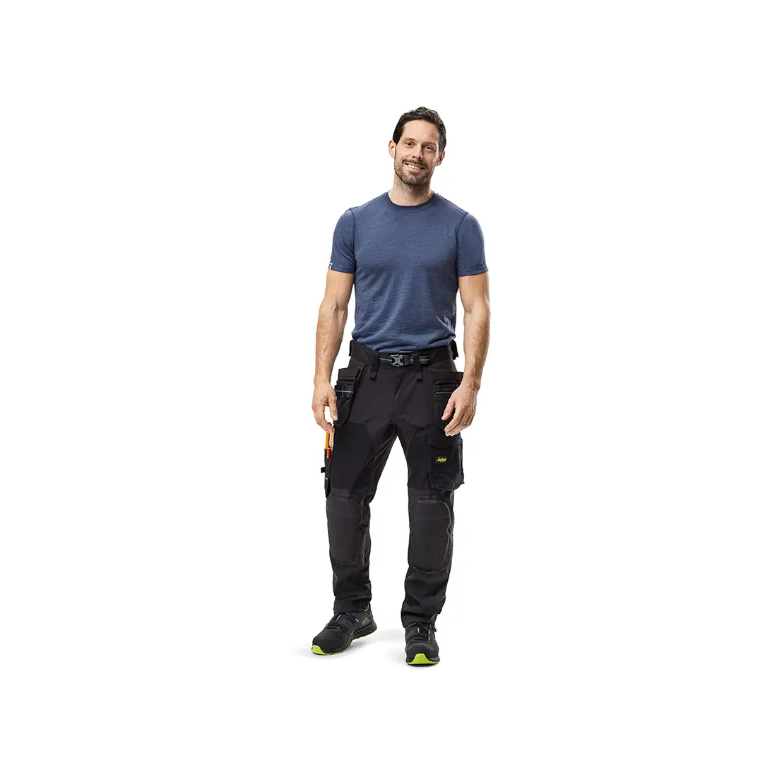 SNICKERS - Stretch-Arbeitshose mit Capsulized-Knieschonern/Holstertaschen schwarz