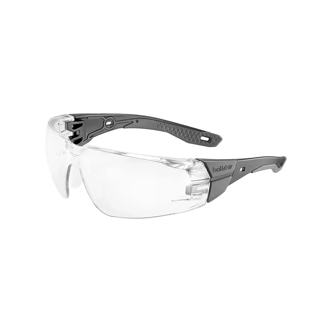 BOLLÉ - Schutzbrille Rush+ 2.0 klare Gläser schwarz/grau