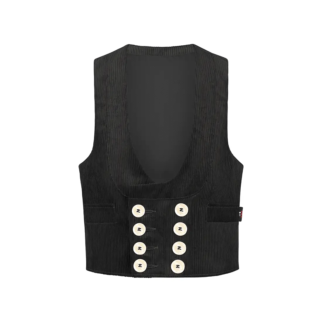 FHB - Zunft-Weste HEINER Trenkercord schwarz