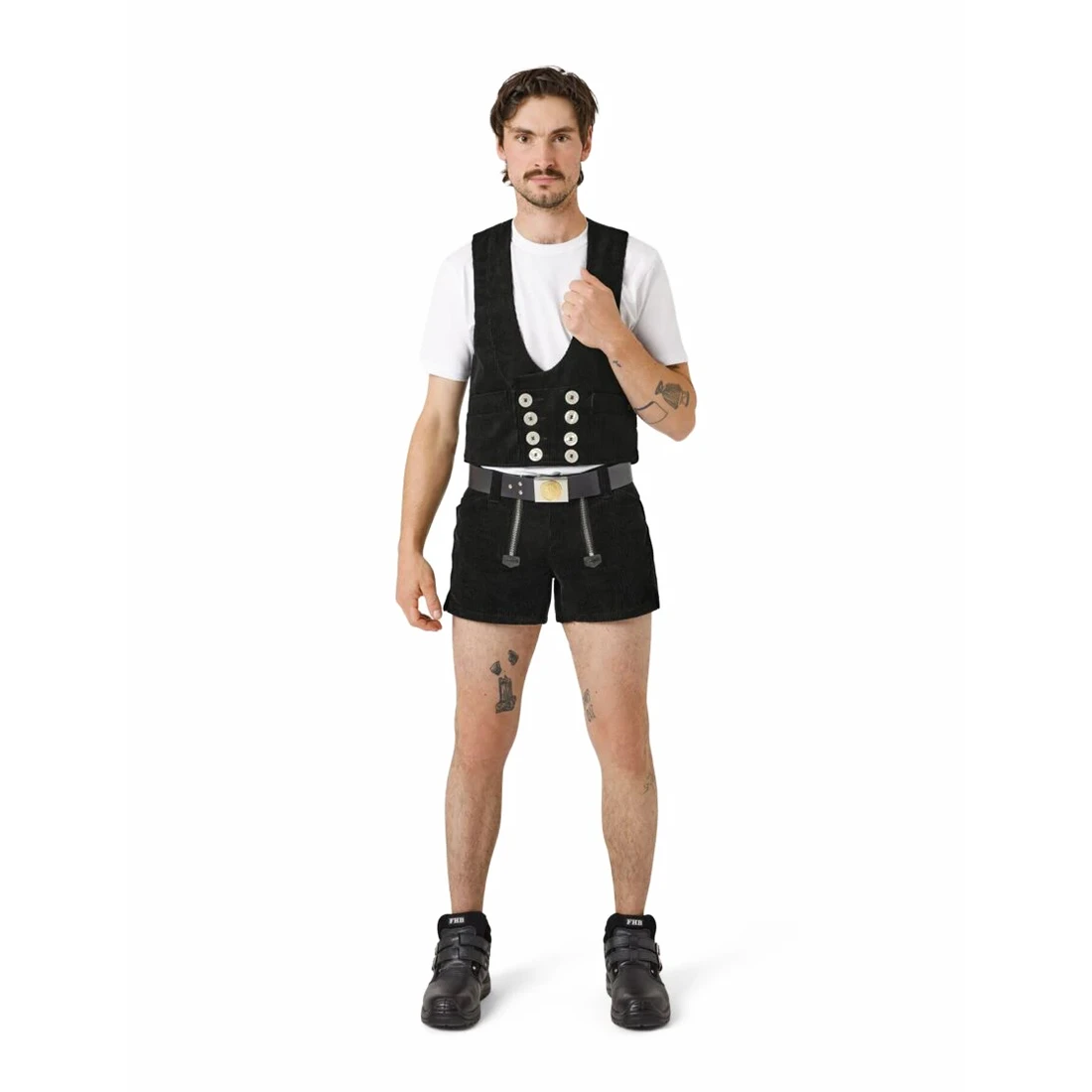 FHB - Zunftshorts FERDINAND extra kurz schwarz