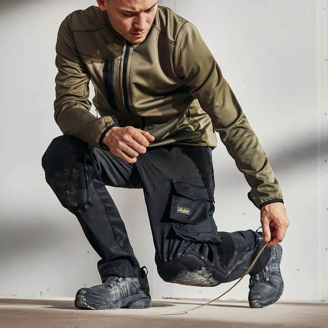 SNICKERS - Stretch-Arbeitshose mit Capsulized-Knieschonern schwarz