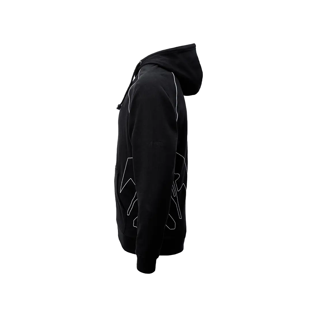JOB - Hoodie-Sweatjacke OSLO "Dachdecker" schwarz