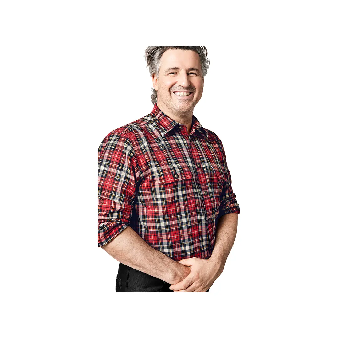 FHB - Arbeitshemd ERHARD rot/schwarz